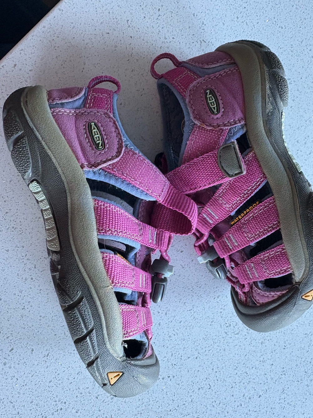 Keen Kids Pink and Gray Waterproof Water Shoes